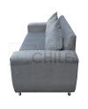 Sofá Espacio 3 Cuerpos con 2 Pouf Felpa – Sofá Amplio y Moderno para Living