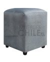 Sofá Espacio 3 Cuerpos con 2 Pouf Felpa – Sofá Amplio y Moderno para Living