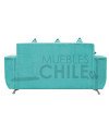 Sofá Espacio 2 Cuerpos con 2 Pouf Felpa – Sofá Amplio y Moderno para Living