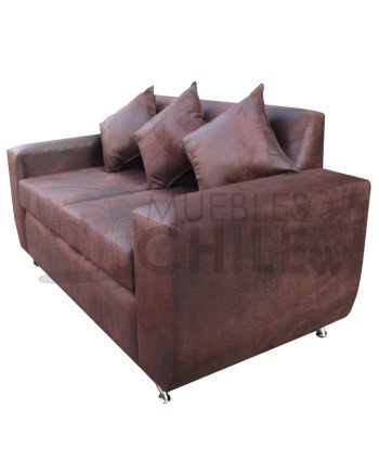 Sofá Espacio 2 Cuerpos Cuero – Sofá Moderno, Suave y de Alta Durabilidad