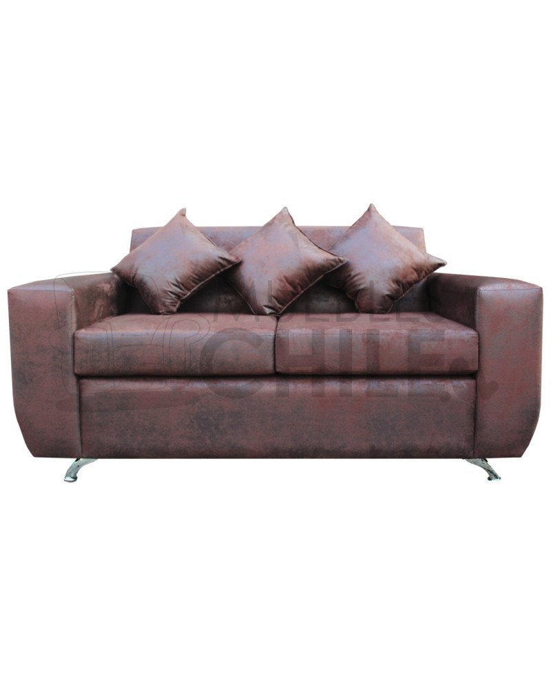 Sofá Espacio 2 Cuerpos Cuero – Sofá Moderno, Suave y de Alta Durabilidad