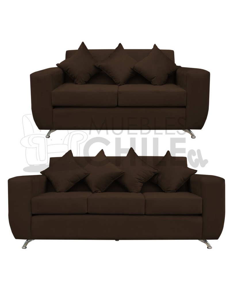 Sofá Espacio 2-3 Cuerpos felpa – Sofá Moderno y Resistente para Living