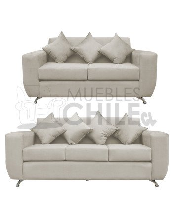 Sofá Espacio 2-3 Cuerpos felpa – Sofá Moderno y Resistente para Living