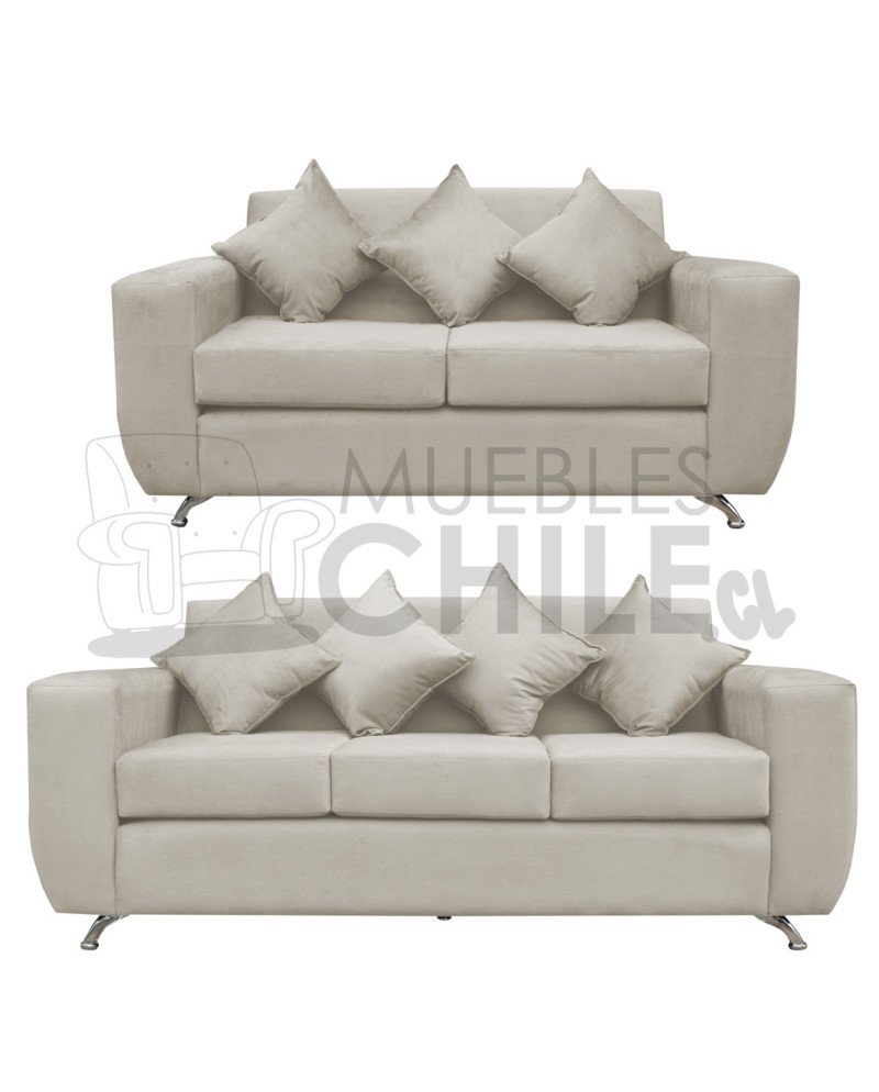 Sofá Espacio 2-3 Cuerpos felpa – Sofá Moderno y Resistente para Living
