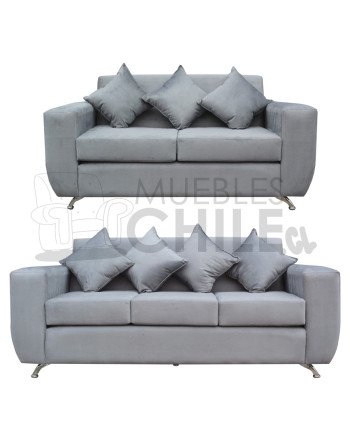 Sofá Espacio 2-3 Cuerpos felpa – Sofá Moderno y Resistente para Living