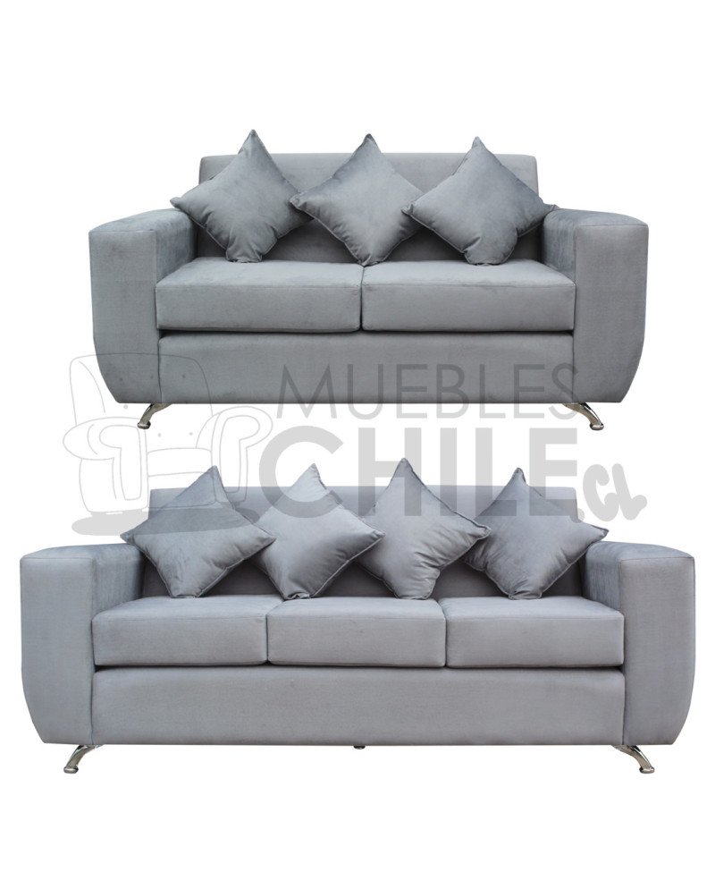 Sofá Espacio 2-3 Cuerpos felpa – Sofá Moderno y Resistente para Living