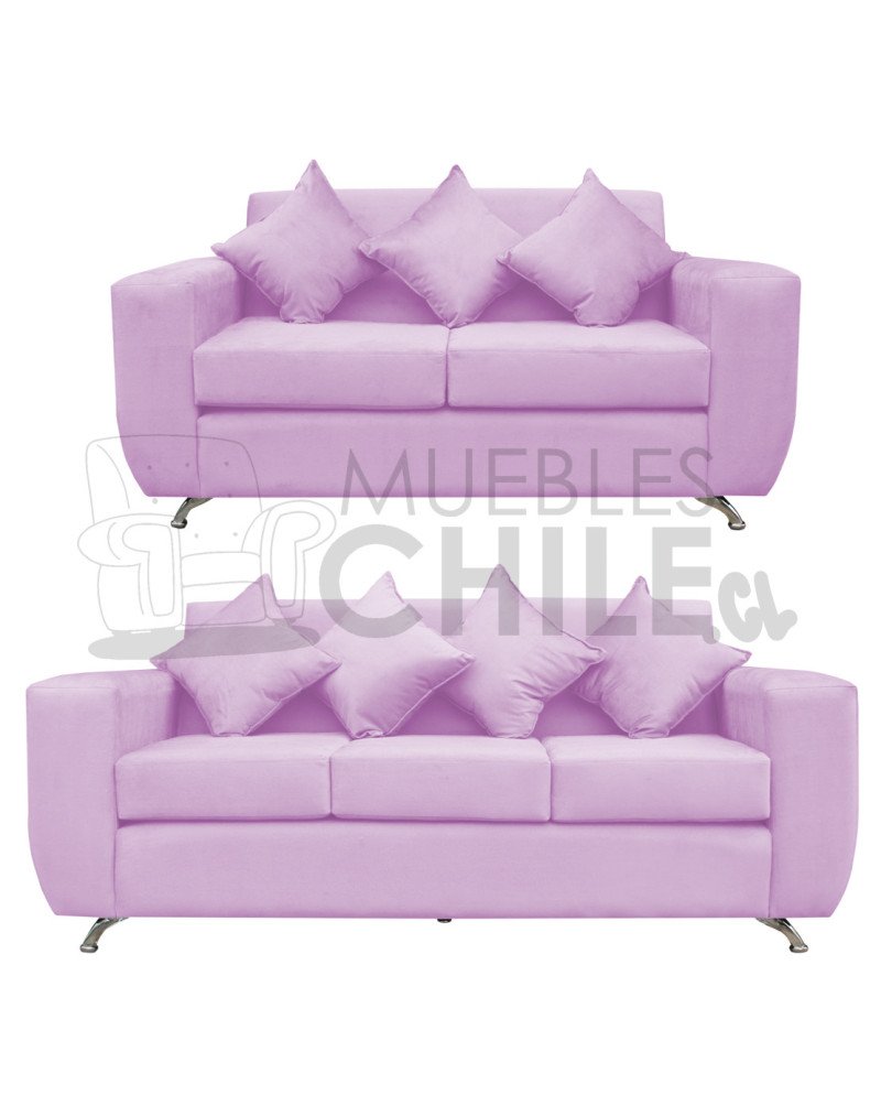 Sofá Espacio 2-3 Cuerpos felpa – Sofá Moderno y Resistente para Living