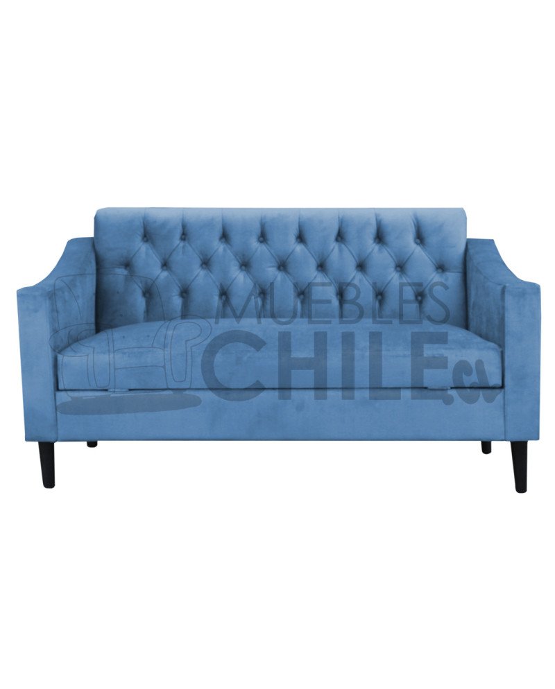 SOFA BAUL CAPITONE BRAZO CUADRADO FELPA