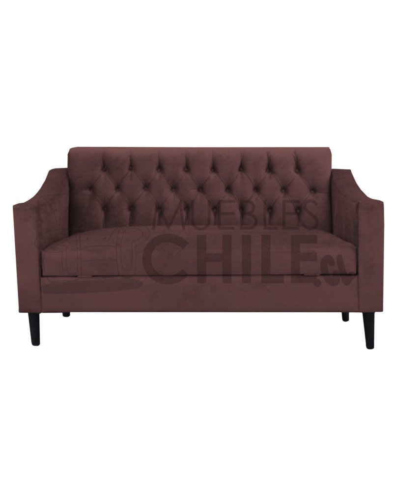SOFA BAUL CAPITONE BRAZO CUADRADO FELPA