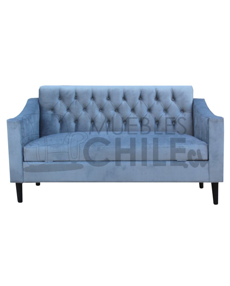 SOFA BAUL CAPITONE BRAZO CUADRADO FELPA