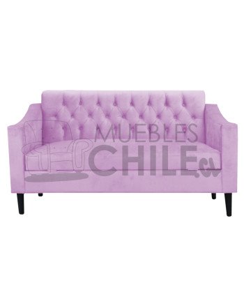 SOFA BAUL CAPITONE BRAZO CUADRADO FELPA