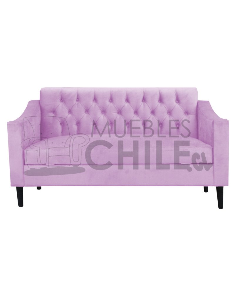 SOFA BAUL CAPITONE BRAZO CUADRADO FELPA