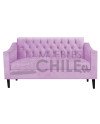 SOFA BAUL CAPITONE BRAZO CUADRADO FELPA