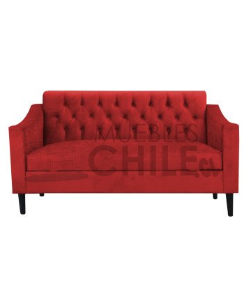 SOFA BAUL CAPITONE BRAZO CUADRADO FELPA
