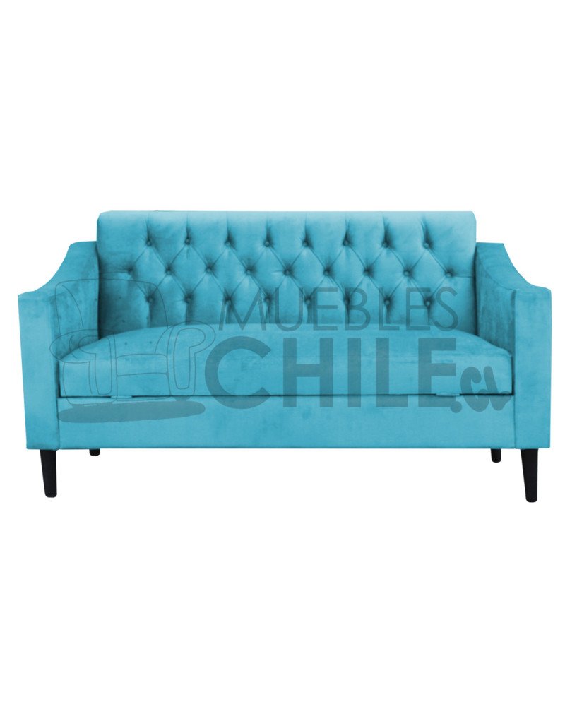 SOFA BAUL CAPITONE BRAZO CUADRADO FELPA
