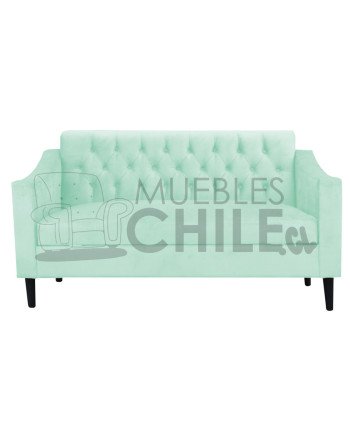 SOFA BAUL CAPITONE BRAZO CUADRADO FELPA