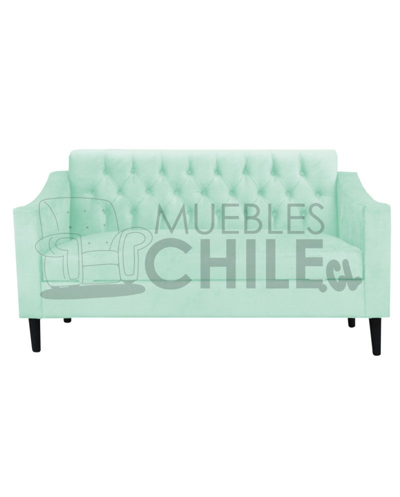 SOFA BAUL CAPITONE BRAZO CUADRADO FELPA