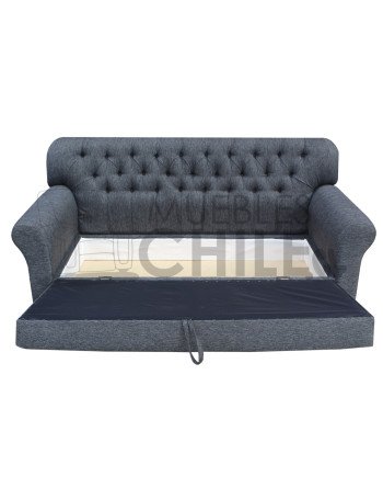 Sofá Baúl Capitoné Tapiz Lino – Sofá Elegante con Almacenamiento