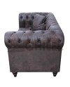 SOFA CHESTERFIELD 2 CUERPOS CUERO BONDED