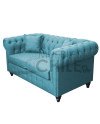 Sofa Chesterfield 2 Cuerpos Lino – Sillón Clásico Elegante y Resistente