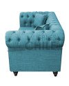 Sofa Chesterfield 2 Cuerpos Lino – Sillón Clásico Elegante y Resistente