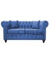 Sofa Chesterfield 2 Cuerpos Lino – Sillón Clásico Elegante y Resistente