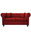 Sofa Chesterfield 2 Cuerpos Lino – Sillón Clásico Elegante y Resistente