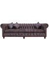 SOFA CHESTERFIELD 4 CUERPOS CUERO BONDED
