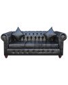 Sofá Chesterfield 3 Cuerpos en Cuero PU – Sofá Capitone Elegante y Resistente