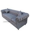 SOFA CHESTERFIELD 4 CUERPOS LINO