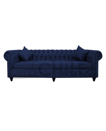 SOFA CHESTERFIELD 4 CUERPOS LINO