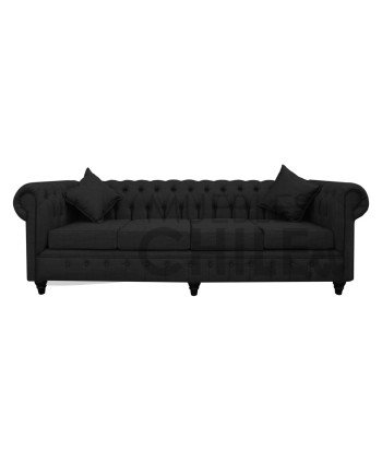 SOFA CHESTERFIELD 4 CUERPOS LINO
