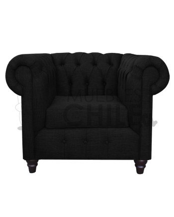 Sillón Chesterfield 1 Cuerpo Lino – Sillón Clásico Elegante y Resistente