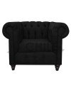 Sillón Chesterfield 1 Cuerpo Lino – Sillón Clásico Elegante y Resistente
