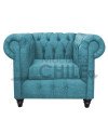 Sillón Chesterfield 1 Cuerpo Lino – Sillón Clásico Elegante y Resistente