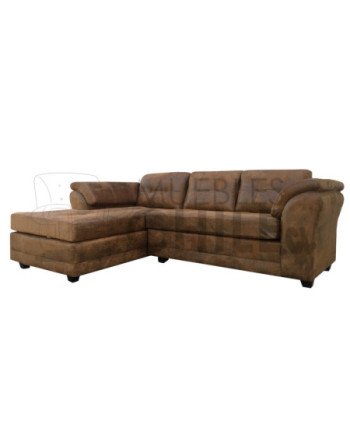 Living Mini Mustang Montreal tapiz Cuero – Sofá Seccional