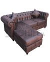 Chesterfield modular cuero bonded reversible – Muebles Chile