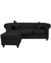 Sofá Chesterfield Seccional Reversible Felpa – Elegante y Reforzado
