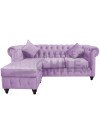 Sofá Chesterfield Seccional Reversible Felpa – Elegante y Reforzado