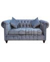 Sillón Chesterfield 2 Cuerpos Felpa – Sillón Clásico Elegante y Resistente