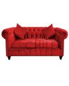 Sillón Chesterfield 2 Cuerpos Felpa – Sillón Clásico Elegante y Resistente