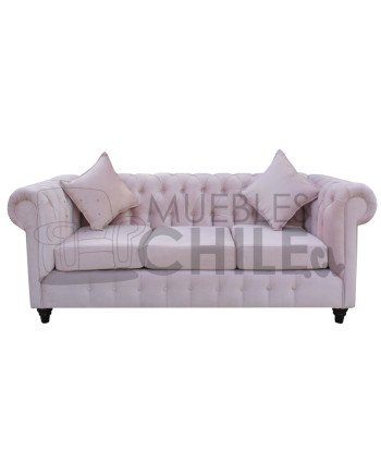 Sofá Chesterfield 3 Cuerpos en felpa – Sofá Capitone Elegante y Resistente