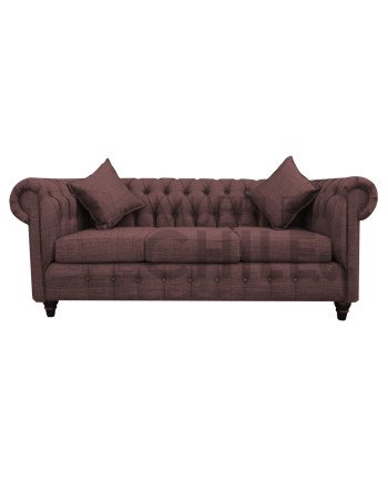 Sofá Chesterfield 3 Cuerpos en Lino – Sofá Capitone Elegante y Resistente
