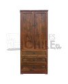 Ropero Clóset Rústico 80cm en Pino y Terciado | Muebles Chile