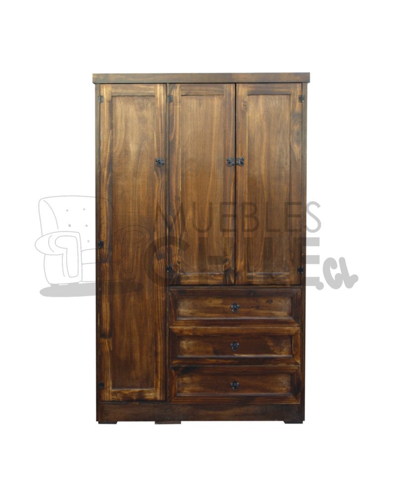 ROPERO CLOSET RUSTICO 110CM