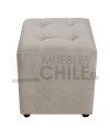 Pouf Doble Punto Felpa – Asiento Tapizado en Felpa Suave y Resistente