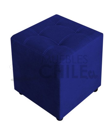 Pouf Doble Punto Felpa – Asiento Tapizado en Felpa Suave y Resistente