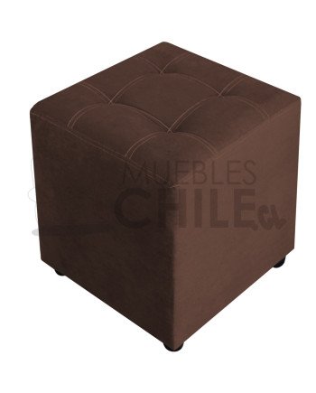 Pouf Doble Punto Felpa – Asiento Tapizado en Felpa Suave y Resistente