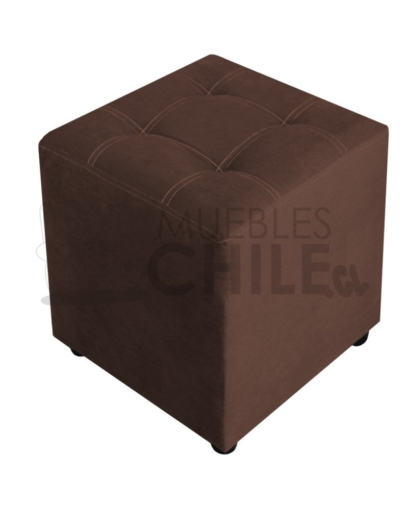 Pouf Doble Punto Felpa – Asiento Tapizado en Felpa Suave y Resistente
