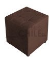 Pouf Doble Punto Felpa – Asiento Tapizado en Felpa Suave y Resistente